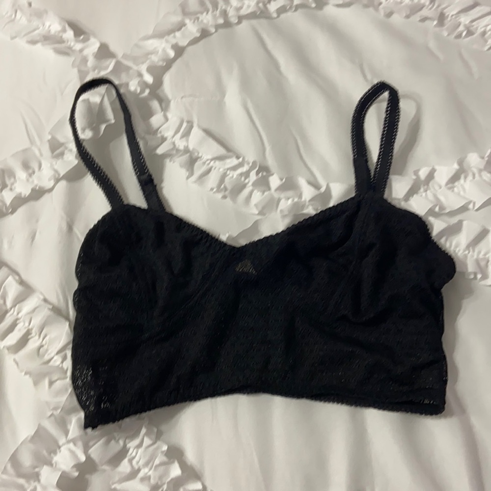 Black Sheer Top